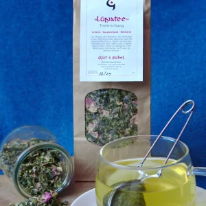 Luna Kräutertee von Glut & Sichel, Frauenkräutertee mit Frauenmantel und Rose