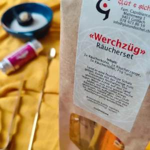 Räucherset Werchzüg mit Zubehör in Kraftpapier Verpackung